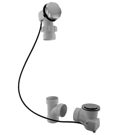 Westbrass Ball Joint Head PVC Cable Drive BW&O in Polished Chrome D50P45BJ-26